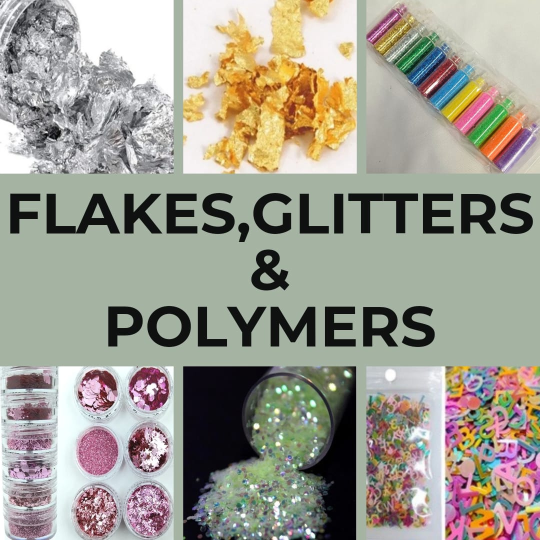 Glitters, Flakes & Polymer