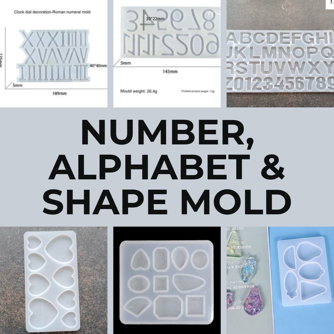 Numbers, Alphabets, Shapes Molds